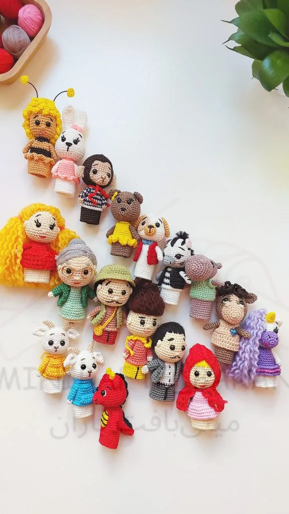 آموزش بافت عروسک انگشتی