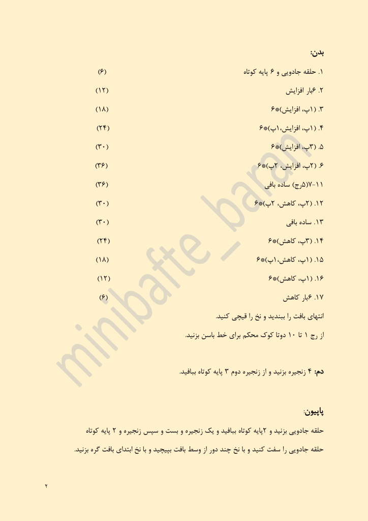 آموزش رایگان بافت خرس قلبی